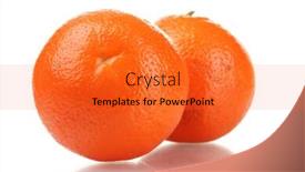  Presentation with fruits - Presentation design with mineola-fruits-isolated-on-white background and a red colored foreground