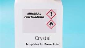  Presentation with chemicals - Theme with mineral-fertilizers-agricultural-chemicals background and a white colored foreground