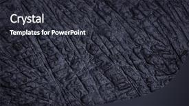  Presentation with stone - Presentation theme having mineral processing - abstract dark stone texture background and a  colored foreground