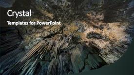  Presentation with mineral processing - PPT theme featuring mineral processing - nerja caves in andalucia spain background and a  colored foreground