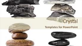 Presentation with coal - Amazing presentation theme having mineral resources - collection set of stack tower backdrop and a soft green colored foreground
