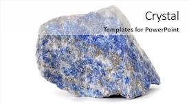  Presentation with rock stone - Presentation design having mineralogy - lapis lazuli blue stone rock background and a  colored foreground