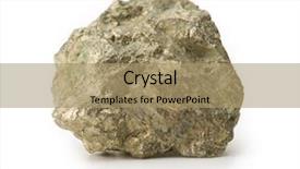  Presentation with white gold - Audience pleasing PPT theme consisting of mineralogy - pyrite also known as fool's backdrop and a  colored foreground