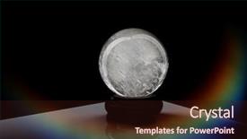  Presentation with quartz mineral - PPT layouts with mineralogy - quartz sphere mineral spherical background and a  colored foreground