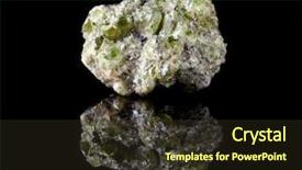  Presentation with august - Slide set featuring mineralogy - rough peridote or chrysolite background and a tawny brown colored foreground