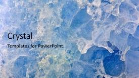  Presentation with mineral - Audience pleasing PPT layouts consisting of minerals - blue calcite mineral texture close-up backdrop and a light blue colored foreground