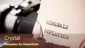  Presentation with minerals - Slide deck featuring minerals-depletion-text-written background and a  colored foreground