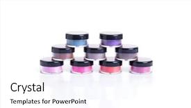  Presentation with mineral - Presentation featuring minerals silver - set of bright mineral eye background and a white colored foreground