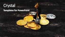  Presentation with mining - Audience pleasing PPT theme consisting of miners are mining ethereum coin backdrop and a black colored foreground