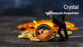  Presentation with ripple - Amazing slide set having miners are mining ripple coin backdrop and a navy blue colored foreground