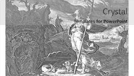  Presentation with cave - Cool new theme with minerva-stands-by-the-cave backdrop and a light gray colored foreground