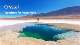  Presentation with salt - Slide deck consisting of lithium mining - ojo del mar in argentina background and a teal colored foreground