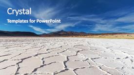  Presentation with salt - Cool new PPT theme with lithium mining - salt desert in the jujuy backdrop and a ocean colored foreground
