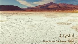  Presentation with salt - Amazing presentation design having lithium mining - salt desert in the jujuy backdrop and a soft green colored foreground