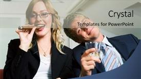  Presentation with smoking - Beautiful PPT layouts featuring mini after work party smoking backdrop and a light gray colored foreground