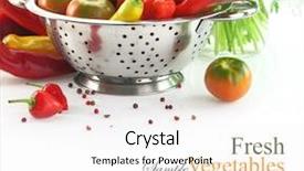  Presentation with vegetables - Cool new slide set with tom yam on thaifood backdrop and a coral colored foreground