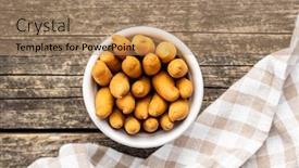  Presentation with bread - Cool new presentation theme with mini-bread-sticks-in-bowl backdrop and a coral colored foreground