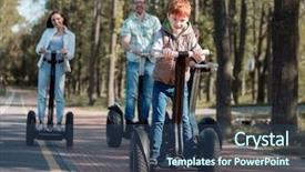  Presentation with family time fishing - Beautiful theme featuring mini game - cheerful family spends time backdrop and a ocean colored foreground