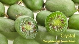  Presentation with kiwi - Slides enhanced with mini kiwi background and a tawny brown colored foreground