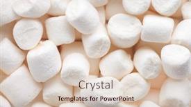  Presentation with color - Theme featuring mini-marshmallows-of-white-color background and a lemonade colored foreground
