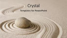  Presentation with zen - Slide deck with mini zen garden background and a soft green colored foreground