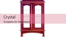  Presentation with waiting room furniture - Slides featuring miniature furniture isolated on white background and a coral colored foreground