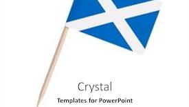  Presentation with scotland - Theme consisting of miniature-paper-flag-scotland-isolated background and a white colored foreground