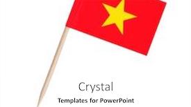  Presentation with vietnam - Audience pleasing PPT theme consisting of miniature-paper-flag-vietnam-isolated backdrop and a white colored foreground