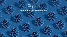  Presentation with new year 2020 - Presentation design featuring minimal-christmas-composition-pattern-made background and a ocean colored foreground