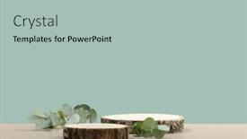  Presentation with cosmetic - Slide deck with minimal-modern-product-display background and a mint green colored foreground