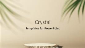  Presentation with green leaves - Presentation design featuring minimal-modern-product-display background and a lemonade colored foreground