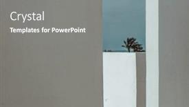  Presentation with design - Presentation theme having minimalism-in-architecture-design background and a gray colored foreground