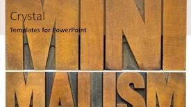  Presentation with mindset - Amazing slide deck having minimalism - isolated word abstract in vintage letterpress wood type printing blocks simplicity mindset and lifestyle concept backdrop and a gold colored foreground