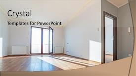  Presentation with renovation - Presentation having minimalism paint - apartment interior with wooden floor background and a light gray colored foreground