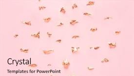  Presentation with paint pastel - Slides featuring minimalism paint - golden elements and crumbs foil background and a lemonade colored foreground