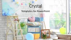  Presentation with living room - Audience pleasing presentation design consisting of minimalism paint - stylish living room backdrop and a white colored foreground