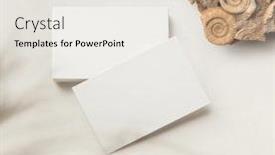  Presentation with minimalist - Presentation design having minimalist-business-card-mockup-template background and a white colored foreground