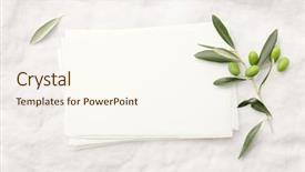  Presentation with minimalist - Slides enhanced with minimalist feminine styled invitation card background and a cream colored foreground