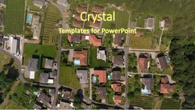  Presentation with minimalist - PPT layouts with minimalist green - modern villa contextualize in small background and a tawny brown colored foreground