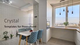  Presentation with minimalist - Presentation theme having minimalist-white-studio background and a light gray colored foreground