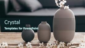  Presentation with minimalistic - Presentation featuring minimalistic home decor on rustic coffee table over black sofa with cushions grey vases and spring flowers on wooden bench in small dark room interior scandinavian home style background and a tawny brown colored foreground