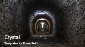  Presentation with salt - Presentation theme with mining - salt mine background and a wine colored foreground