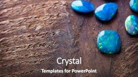  Presentation with rustic - Audience pleasing presentation theme consisting of mining exploration - blue opals on rustic wooden backdrop and a tawny brown colored foreground