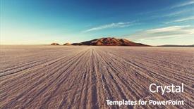  Presentation with exploration - Colorful slide deck enhanced with mining exploration - salt flat in bolivia backdrop and a gray colored foreground