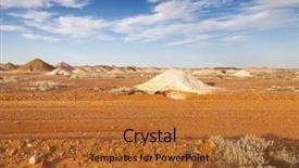  Presentation with mining - Presentation theme consisting of mining in coober pedy australia background and a red colored foreground