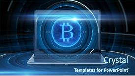  Presentation with black technology - PPT theme enhanced with  background and a  colored foreground