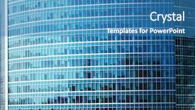  Presentation with modern reflective office buildings - Beautiful slide deck featuring livelihood - modern office building close up backdrop and a light blue colored foreground