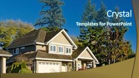  Presentation with fall season - Slides with residential house in vancouver metro background and a ocean colored foreground