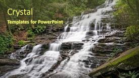  Presentation with falls - Presentation theme with minnehaha-falls-rabun-county-georgia background and a tawny brown colored foreground
