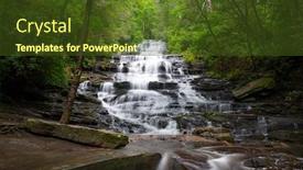  Presentation with falls - Audience pleasing slides consisting of minnehaha-falls-rabun-county-georgia backdrop and a tawny brown colored foreground